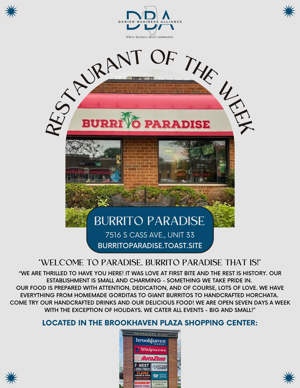 Burrito Paradise (Week 9)